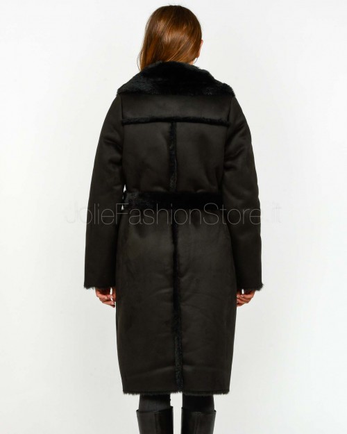 Helmur Cappotto con Tasche e Cintura Nero Modello Montreal  MONTREAL NERO