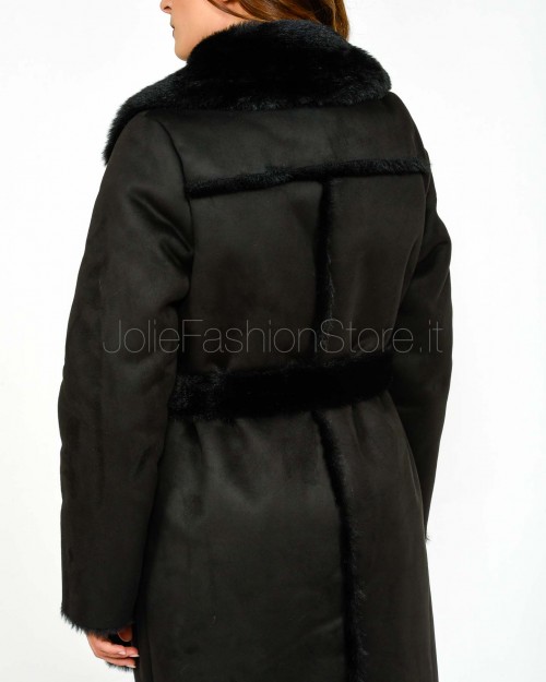 Helmur Cappotto con Tasche e Cintura Nero Modello Montreal  MONTREAL NERO
