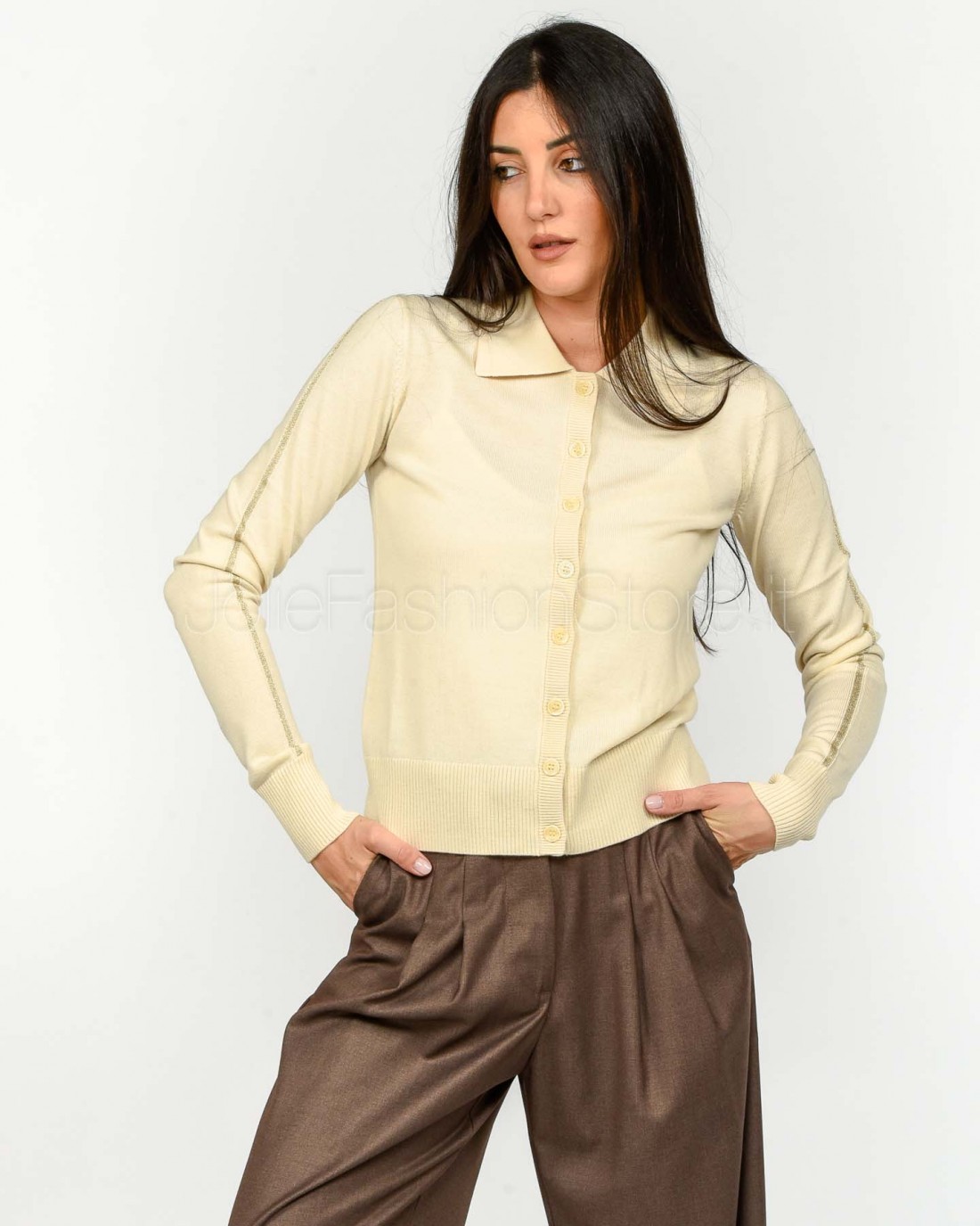 Patrizia Pepe MAGLIA/KNIT Wooly White