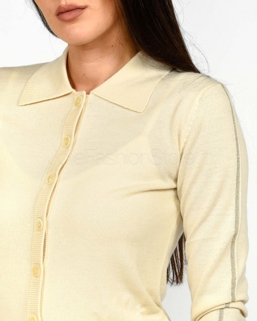 Patrizia Pepe Cardigan in Lana Wooly White  2K0343 KM36 W405