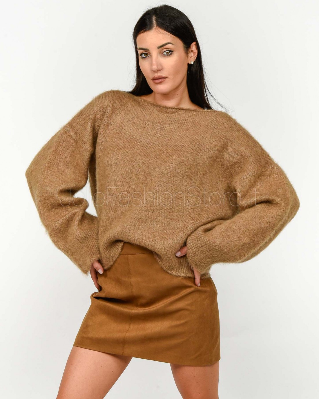 Solo Tre Maglione Misto Lana Scollo a...