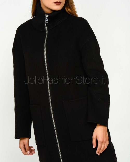 Helmur Cappotto Collo Alto Lana/Cashmere Nero  21954 NERO