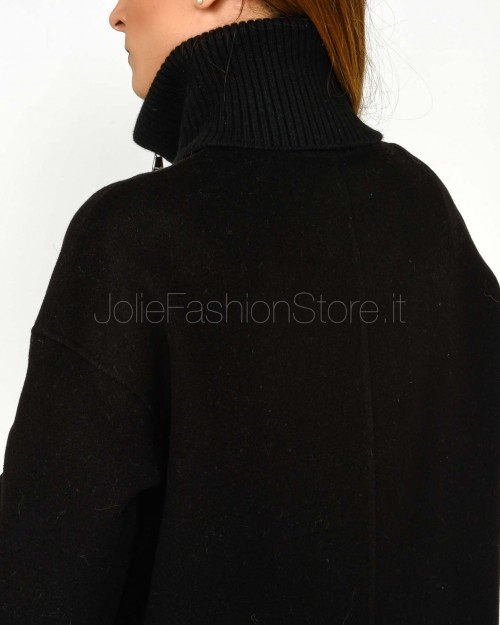 Helmur Cappotto Collo Alto Lana/Cashmere Nero  21954 NERO