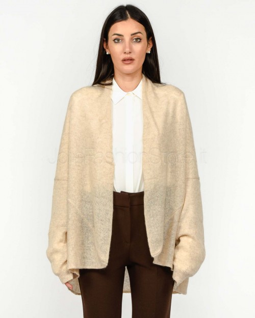 Not Shy Cardigan in Cashmere Beige Modello Diluvia  DILUVIA BEIGE