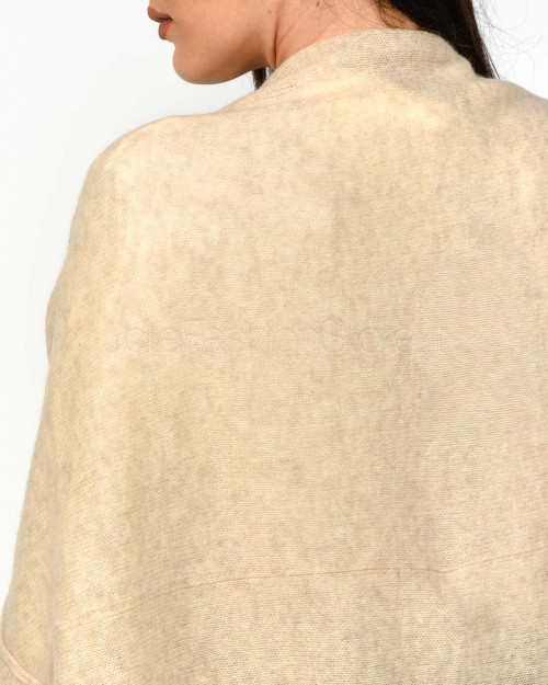 Not Shy Cardigan in Cashmere Beige Modello Diluvia  DILUVIA BEIGE