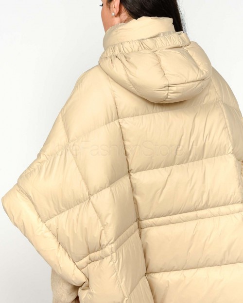 Solo Tre Piumino Maniche a Pippistrello Beige  M1F0166 FU 04S MANDORLA