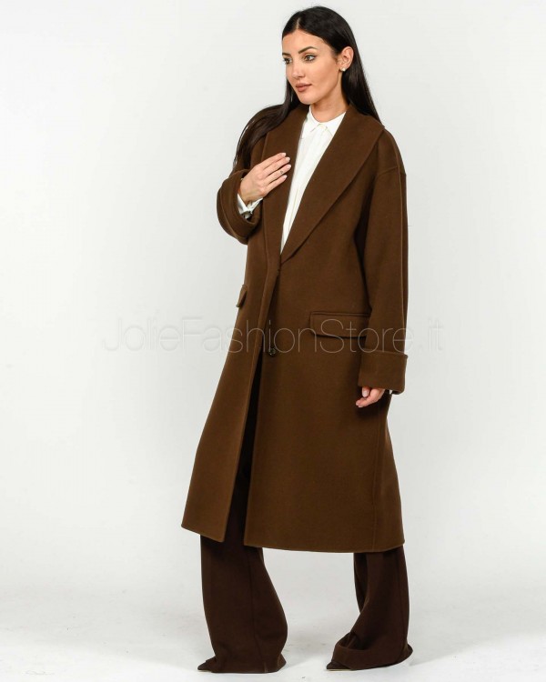 Helmur Single Breasted Coffee Coat  7796 CAFFE