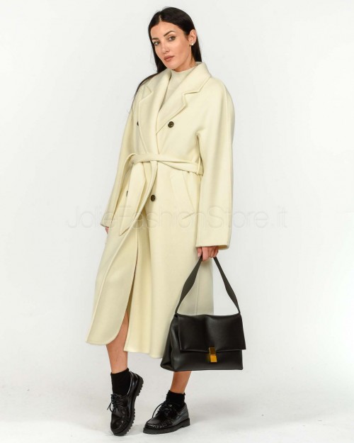 Helmur Cappotto Doppiopetto Panna Con Cintura  20209 PANNA