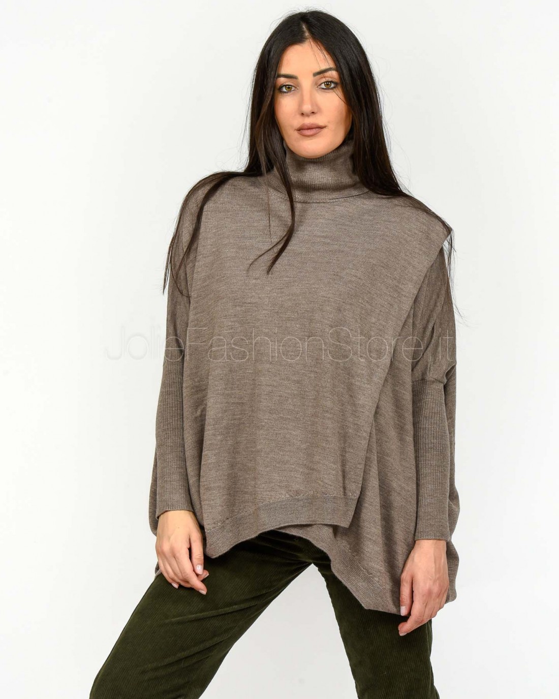 Meimeij Maglia Over Size Lana Merino Dune  M5IZ05 844