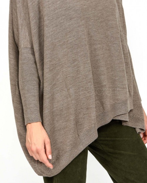 Meimeij Maglia Over Size Lana Merino Dune  M5IZ05 844