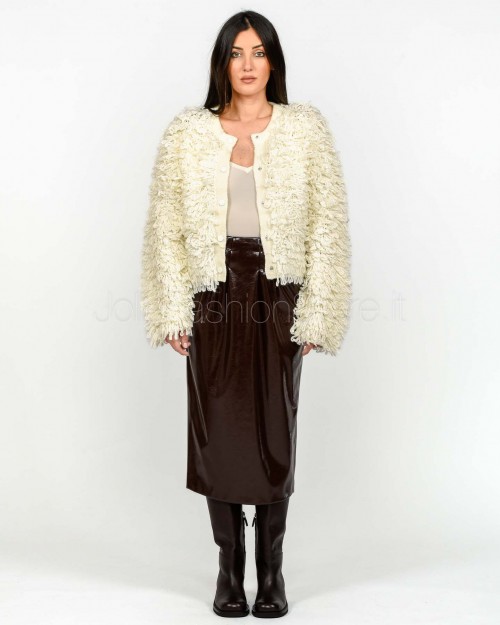 Not Shy White Cashmere Vest  CLEMENT ECRU