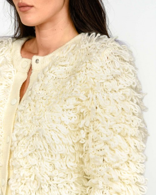 Not Shy White Cashmere Vest  CLEMENT ECRU