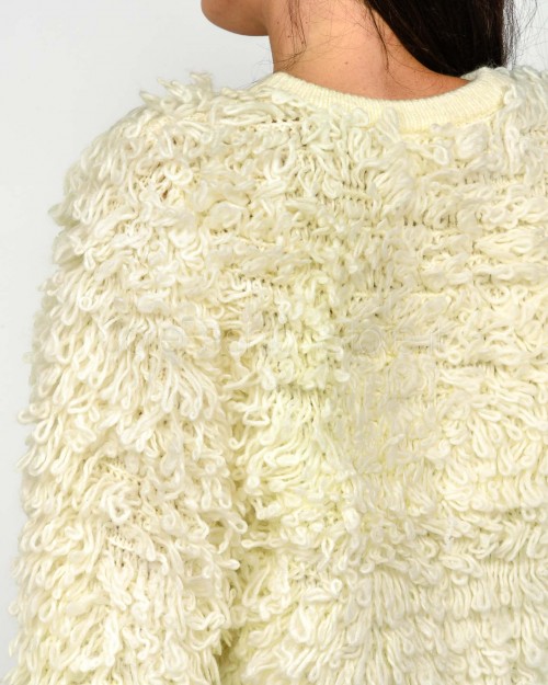 Not Shy White Cashmere Vest  CLEMENT ECRU