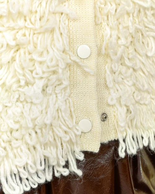Not Shy White Cashmere Vest  CLEMENT ECRU