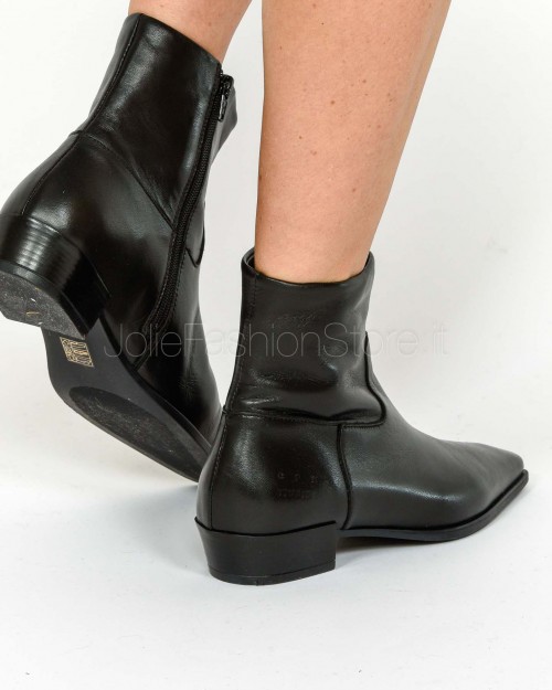 Copenhagen Stivaletto in Pelle Nero  CPH293 BLK