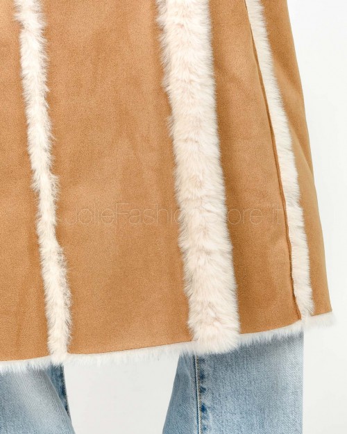 Helmur Coat with Pockets and Camel Belt Montreal Model  MONTREAL CAMMELLO