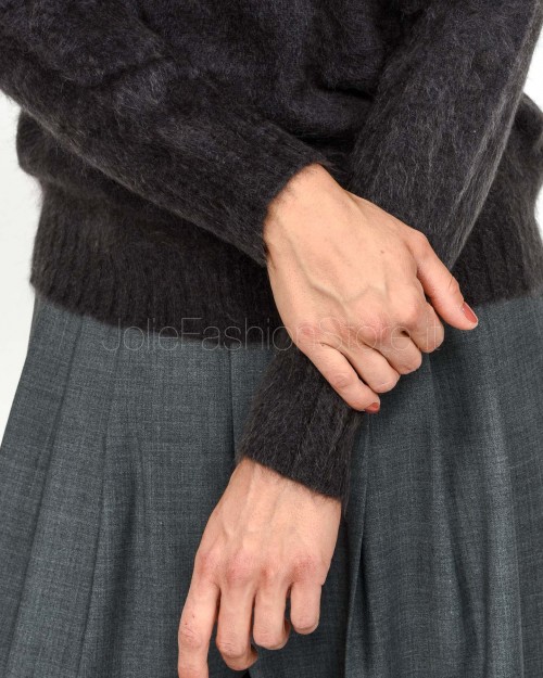 Solo Tre Maglione Misto Cashmere Grigio Antracite  M3F0093 FU 96S ASFALTO