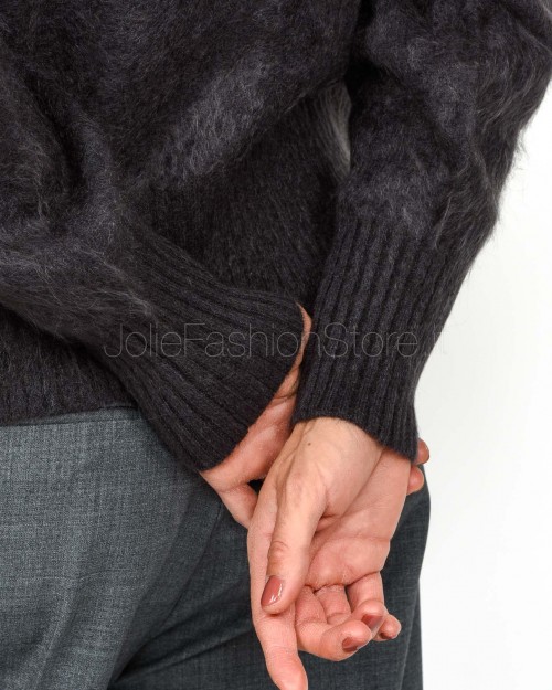 Solo Tre Maglione Misto Cashmere Grigio Antracite  M3F0092 FU 96S ASFALTO