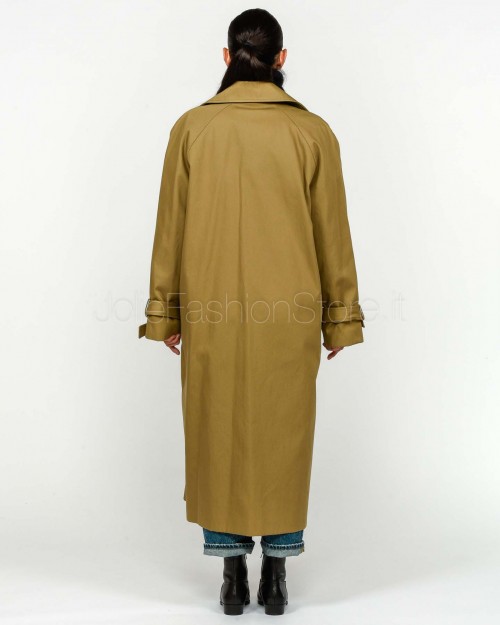 Solo Tre Trench Doppiopetto In Cotone Beige  M1F0033 FU 14S CAFFELATTE