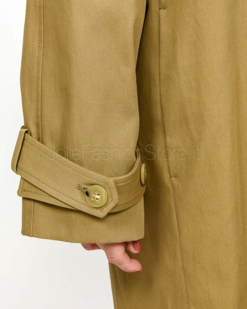 Solo Tre Trench Doppiopetto In Cotone Beige  M1F0033 FU 14S CAFFELATTE
