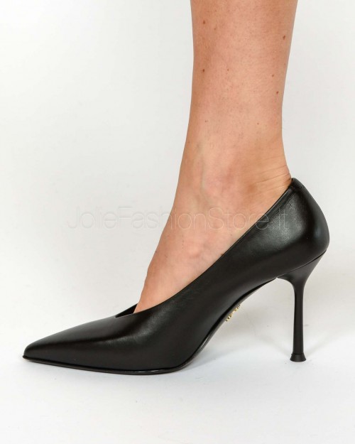 Sergio Levantesi Décolleté in Pelle Scollo Profondo Nero  MODERN56 CALF NERO