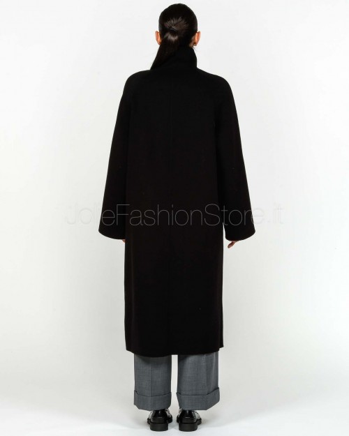 Helmur Cappotto Collo Alto in Lana e Cashmere Nero  583214 NERO