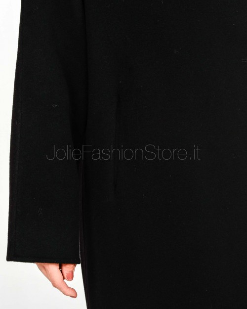 Helmur Cappotto Collo Alto in Lana e Cashmere Nero  583214 NERO