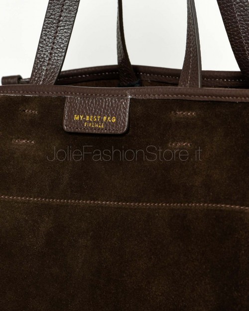 My Best Bag Borsa a Mano Cioccolato Modello Diva  F1-MYB-1027 CHOCOLATE