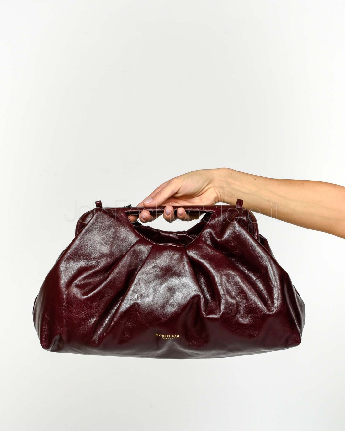 My Best Bag Pochette Bordeaux Modello Janine Classique  F1-MYB-1050 RUBY
