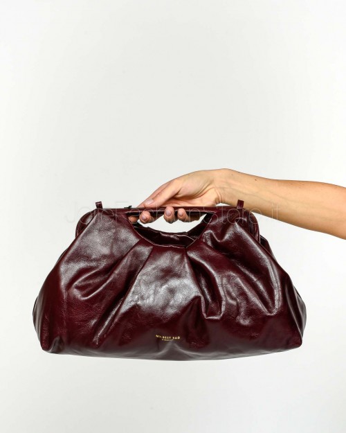 My Best Bag Pochette Bordeaux Modello Janine Classique 40x20x11
