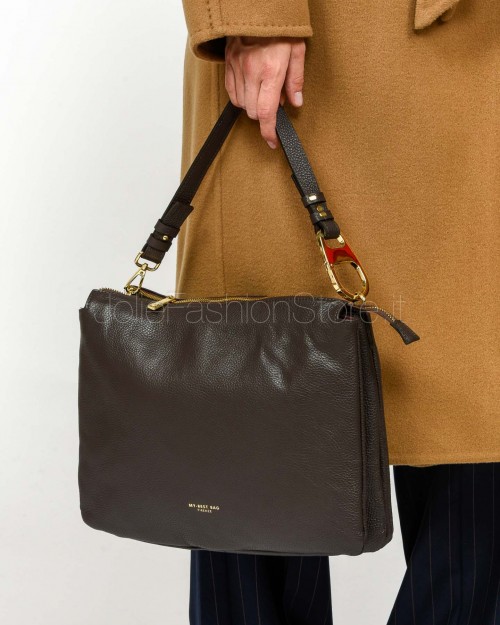 My Best Bag Borsa 3 Scomparti Cioccolato Modello Reflex  F1-MYB-1019 CHOCOLATE