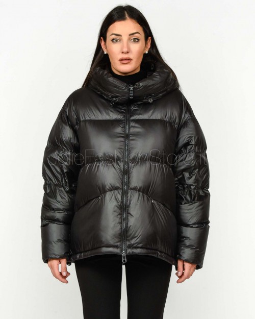 Helmur Piumino Over Con Cappuccio Nero  LONDRA NERO