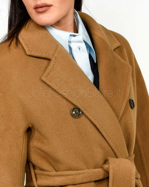Helmur Cappotto Doppiopetto Cammello Con Cintura  20209 CAMMELLO