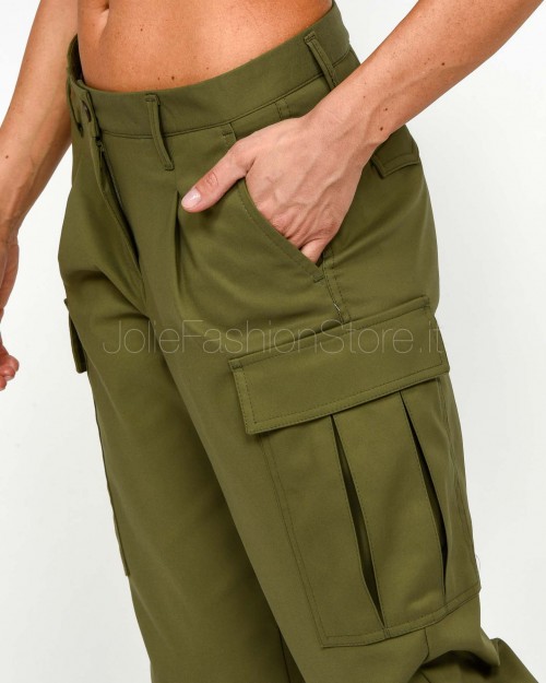 Squad Pantalone Cargo Tasconato Verde Militare  CARGO 0148