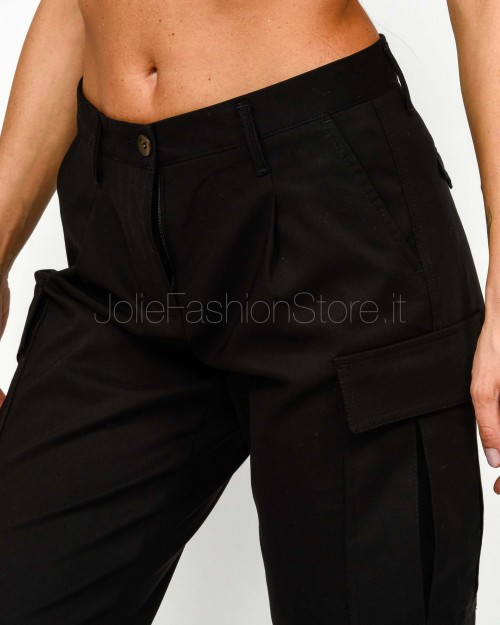 Squad Pantalone Cargo Tasconato Nero  CARGO 0099