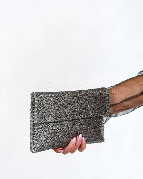 Twenty Fourhaitch Pochette Modello Carena Argento  CARENA GRIGIO