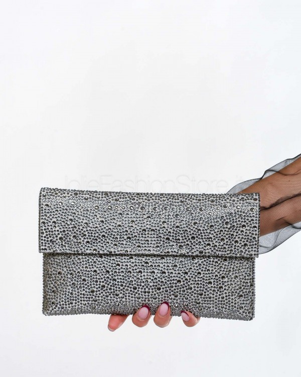 Twenty Fourhaitch Pochette Modello Carena Argento  CARENA GRIGIO