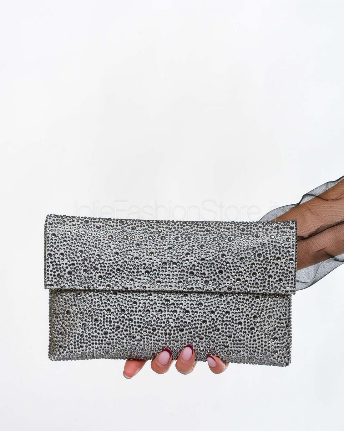 Twenty Fourhaitch Pochette Modello Carena Argento  CARENA GRIGIO