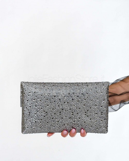 Twenty Fourhaitch Pochette Modello Carena Argento  CARENA GRIGIO