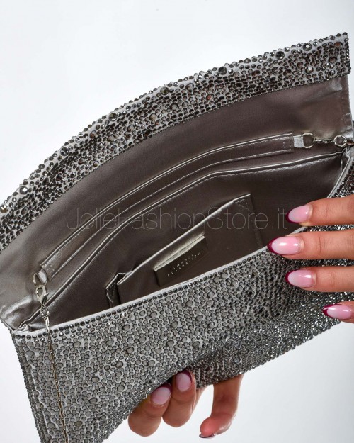 Twenty Fourhaitch Pochette Modello Carena Argento  CARENA GRIGIO