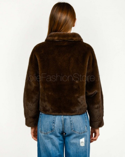 Premier Damme Bomber Faux Fur  767 MOCHA