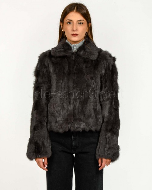 Tavus Milano Giacca Corta Lapin Grigio  25100 CARBON