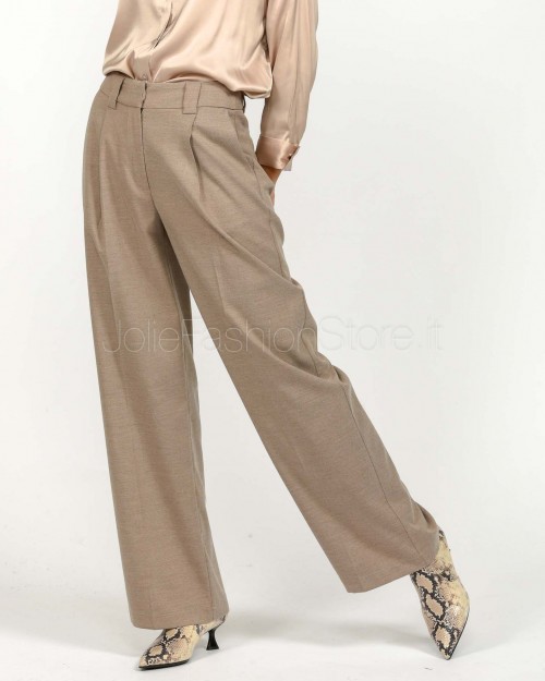 J-Cube Pantalone Con Piences Cammello  RM91 CAMEL 99