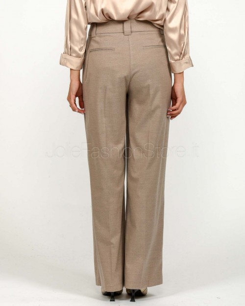 J-Cube Pantalone Con Piences Cammello  RM91 CAMEL 99