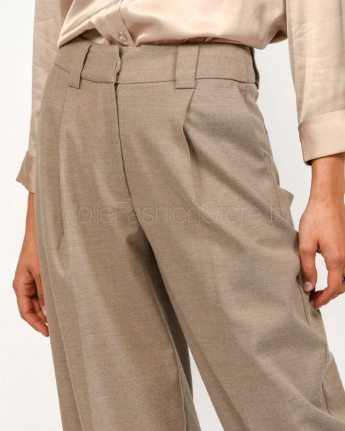J-Cube Pantalone Con Piences Cammello  RM91 CAMEL 99