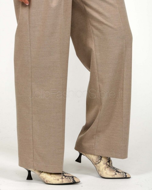 J-Cube Pantalone Con Piences Cammello  RM91 CAMEL 99