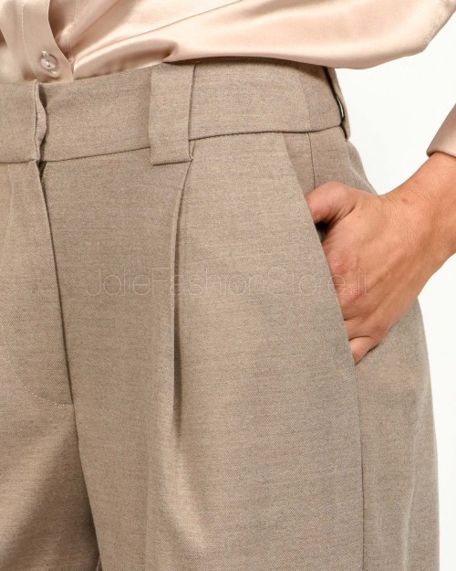 J-Cube Pantalone Con Piences Cammello  RM91 CAMEL 99