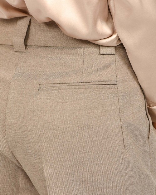 J-Cube Pantalone Con Piences Cammello  RM91 CAMEL 99