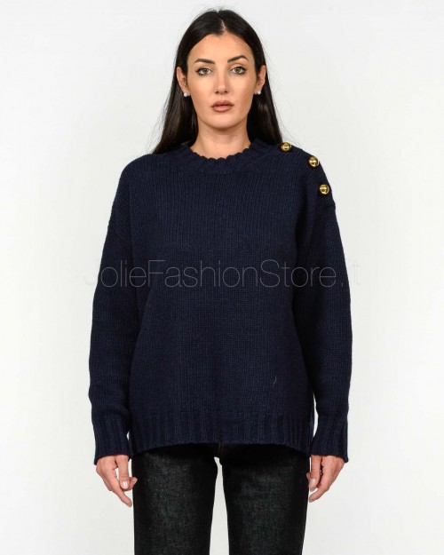 Grifoni Maglione Navy Con Bottoni Oro  GVC210032/127 008