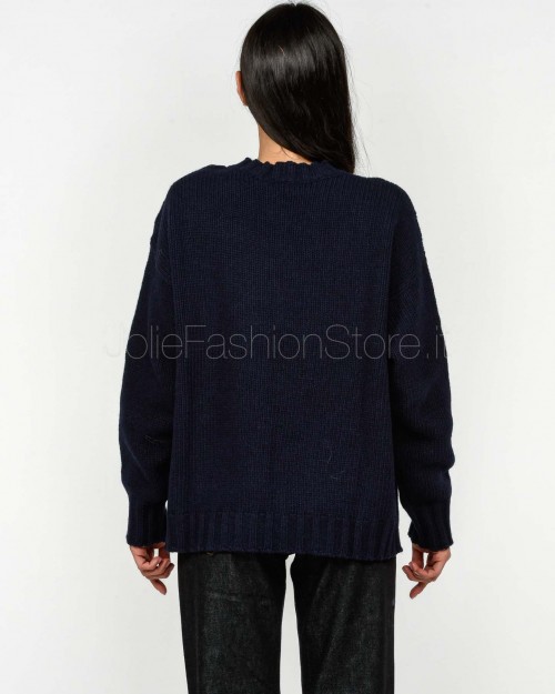 Grifoni Maglione Navy Con Bottoni Oro  GVC210032/127 008